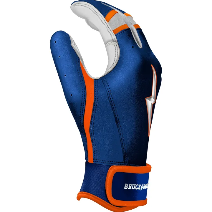 NIMMO Series Short Cuff Batting Gloves Blue|Orange