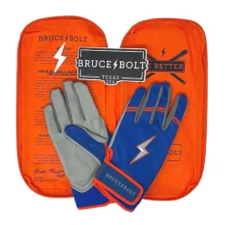NIMMO Series Short Cuff Batting Gloves Blue|Orange