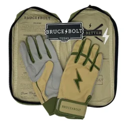 New Patriot Series Short Cuff Batting Gloves Specialty|Green