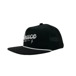 Hot Rope Snapback With White Stitched Logo Hats & Visors