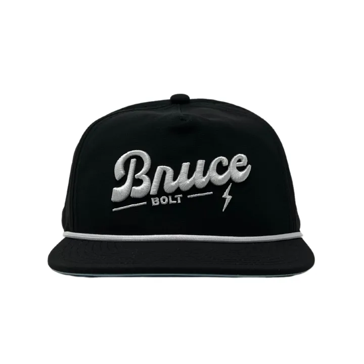 Hot Rope Snapback With White Stitched Logo Hats & Visors