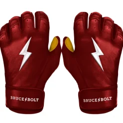 Short Cuff Batting Gloves Red|Batting Gloves