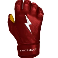 Short Cuff Batting Gloves Red|Batting Gloves
