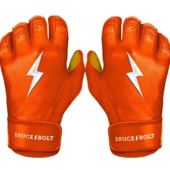 Sale Short Cuff Batting Gloves Orange|Batting Gloves