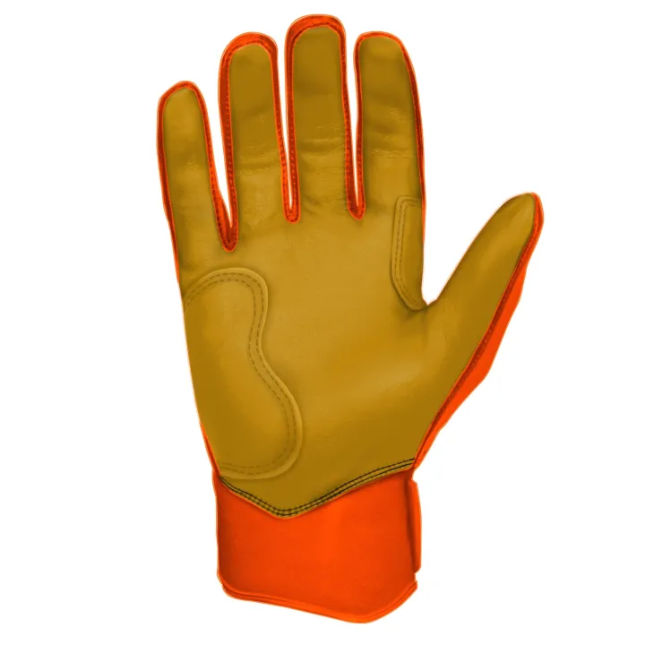 Sale Short Cuff Batting Gloves Orange|Batting Gloves
