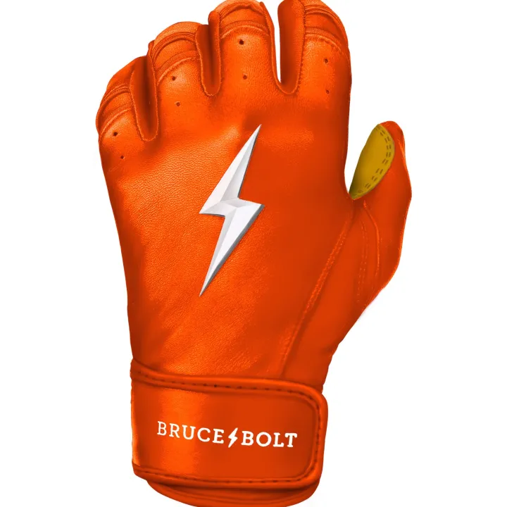 Sale Short Cuff Batting Gloves Orange|Batting Gloves