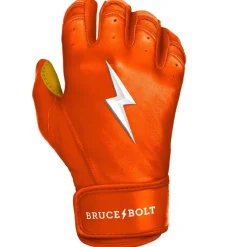 Sale Short Cuff Batting Gloves Orange|Batting Gloves