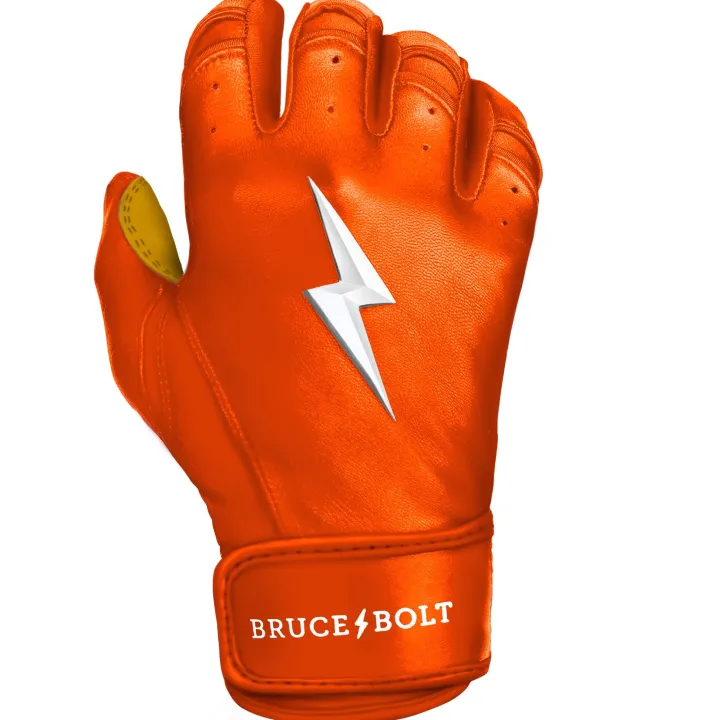 Sale Short Cuff Batting Gloves Orange|Batting Gloves