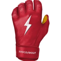 Short Cuff Batting Gloves Red|Batting Gloves