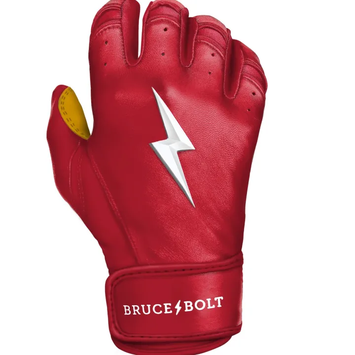 Short Cuff Batting Gloves Red|Batting Gloves