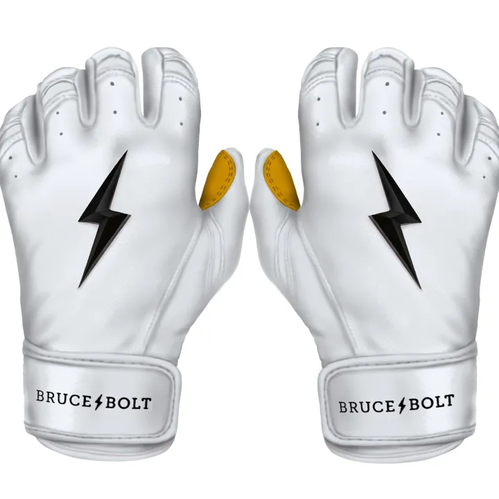 Discount Short Cuff Batting Gloves White|Batting Gloves