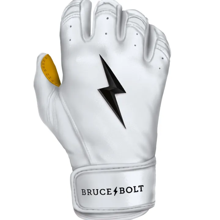 Discount Short Cuff Batting Gloves White|Batting Gloves