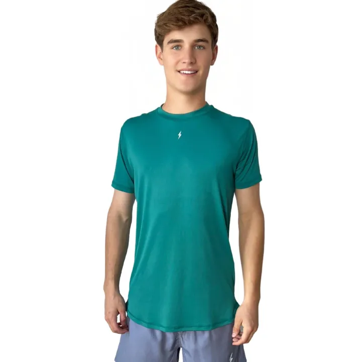 Sale Short Sleeve Performance T-Shirt With Reflective Bolt Performance Tees
