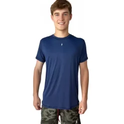 Hot Short Sleeve Performance T-Shirt With Reflective Bolt Performance Tees