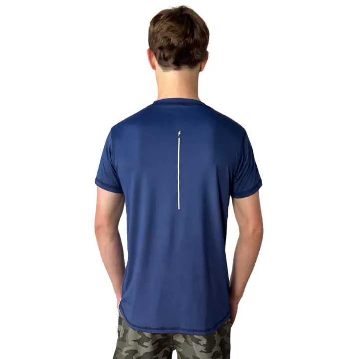 Hot Short Sleeve Performance T-Shirt With Reflective Bolt Performance Tees