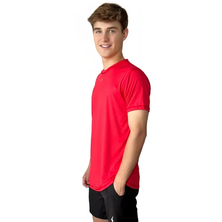 Clearance Short Sleeve Performance T-Shirt With Reflective Bolt Performance Tees