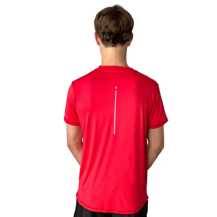 Clearance Short Sleeve Performance T-Shirt With Reflective Bolt Performance Tees