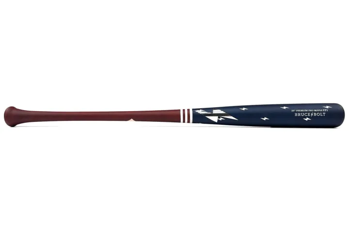 Online Stock Premium Pro "BOLTS & STRIPES" Wood Bat Stock Wood Bats